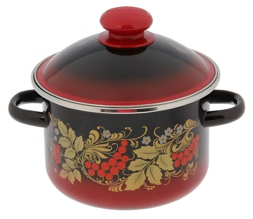 ЭМ_Кастрюля 2,0 л сфер. РЯБИНА ЧЕРНАЯ н/о, арт. 7МС161Р