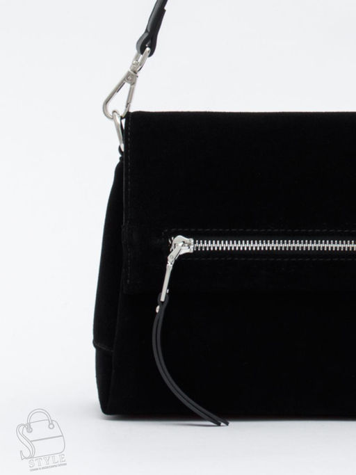 Сумка женская кожаная 8273-2PEF black Polina&Eiterou