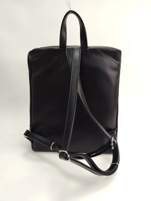 Рюкзак Модель №1307 | кожзам | гладкий | черный | Р820-1 | 26055 - L-craft фото 4