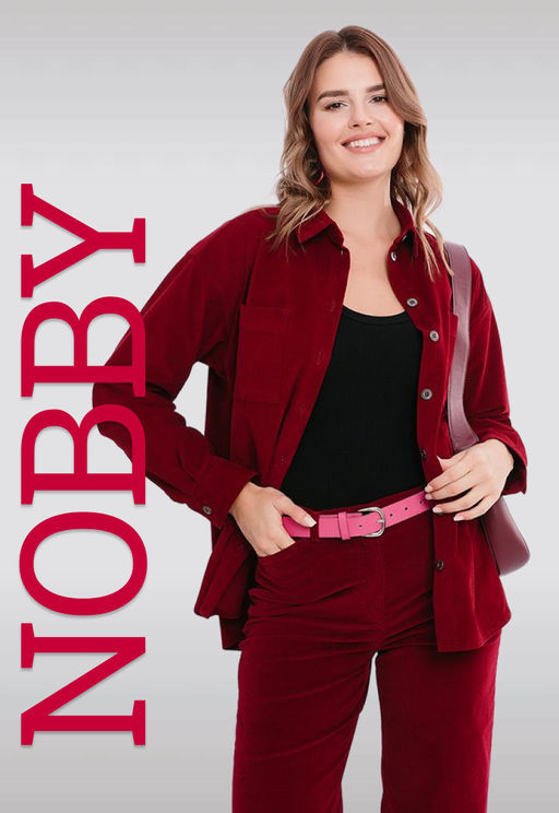 Nobby, Рубашка, 002V-683/3 (бордовый микровельвет)  фото 9