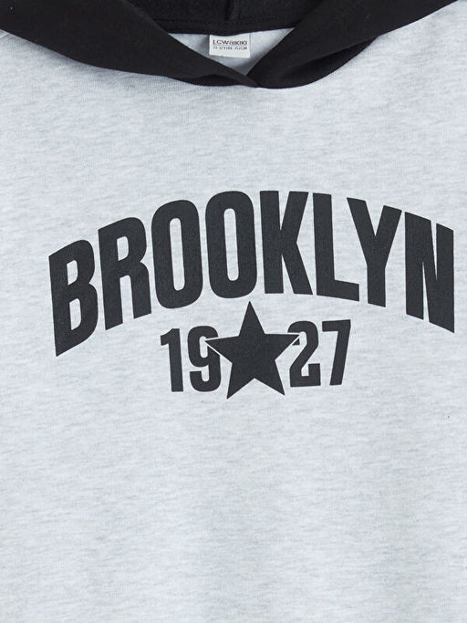 Kap??onlu K?z ?ocuk Kal?n Sweatshirt