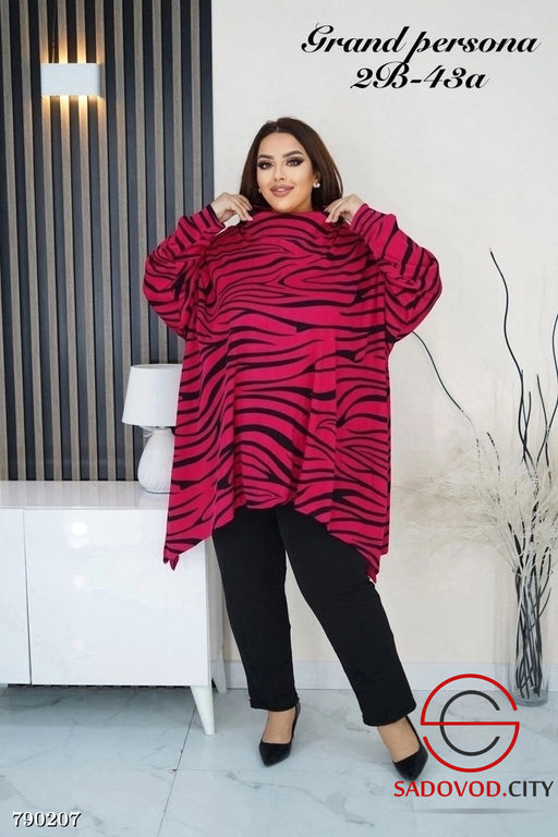 Женская туника с принтом