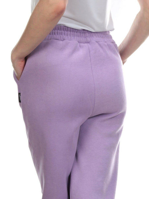 05 LILAC Брюки спортивные женские на флисе (100% хлопок) 7986