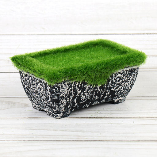 Кашпо со мхом декоративное 10,5х6,5х4,5 см / 16023 /уп 360/ - ГалеонТрейд фото 3