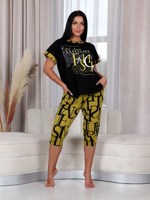 ДК-Fashion (бриджи) ЖЕНСКИЙ ДОМАШНИЙ КОСТЮМ - А-дина фото 3