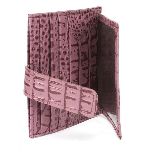 Визитница-кардхолдер Croco-ВК-206 н/к, 1отд, 12карм, ирис кайман (252) 238646  фото 3