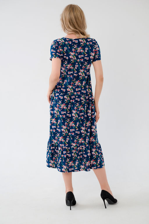 Платье женское из кулирки Кармелита сакура - Амадэль фото 9