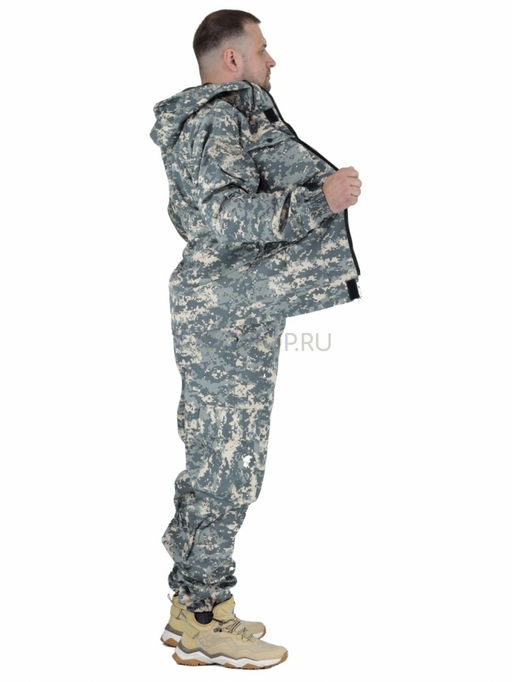 Удлиненный утепленный демисезонный костюм Forest trail Cifra для активного отдыха (горка на флисе) - Rax фото 9