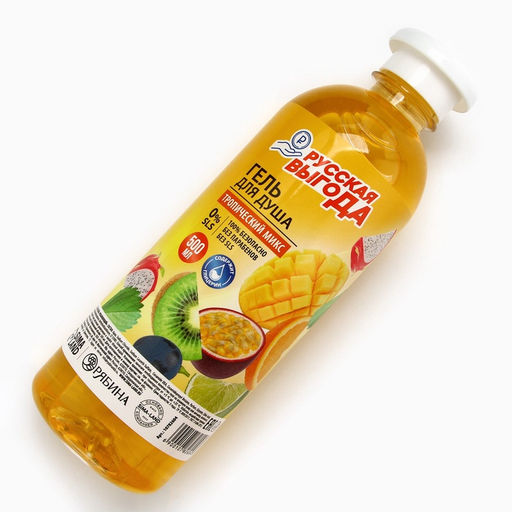 Цена за 2 шт. Гель для душа РУССКАЯ ВЫГОДА, 500 мл, аромат тропический микс