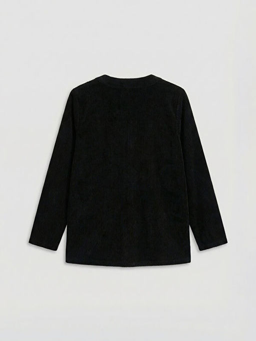 Bisiklet Yaka Kad?n Kadife H?rka