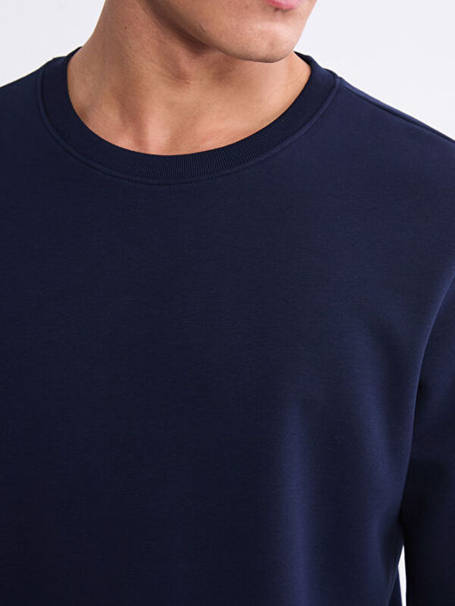 Bisiklet Yaka Erkek Sweatshirt