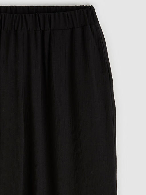 Beli Lastikli Dokulu Geni? Pa?a Kad?n Pantolon