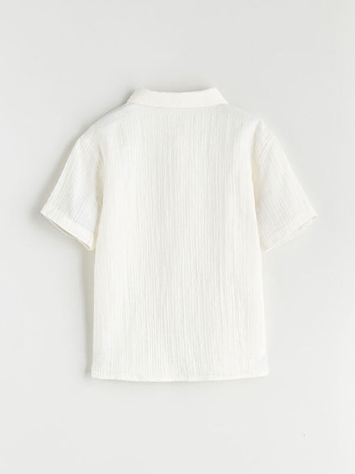 K?sa Kollu Cepli Erkek ?ocuk G?mlek