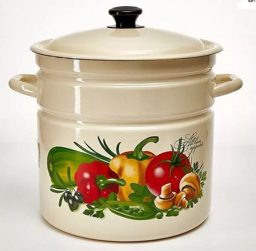 ЭМ_Кастрюля 12,0 л цилиндр (декор), арт 41804-242/6 КМК