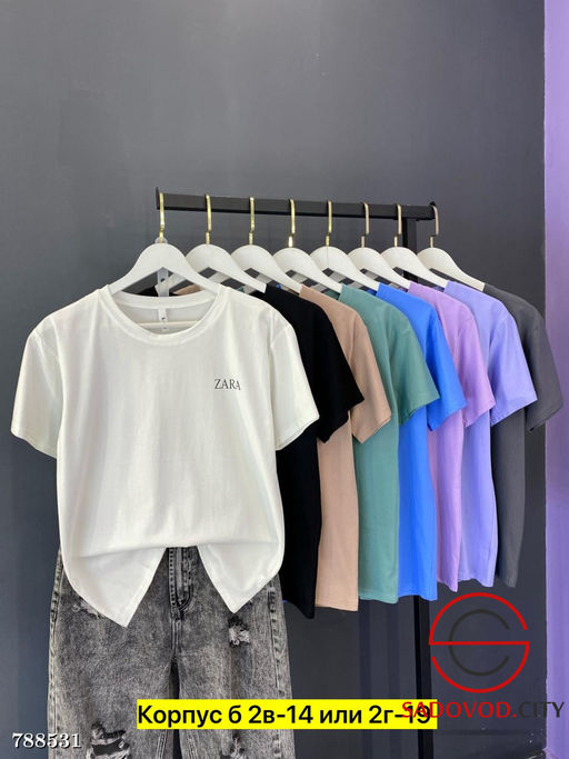 Футболка однотонная женская - Bruno фото 3