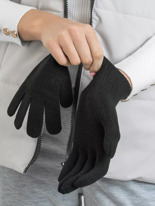 K13125 Перчатки (двойной слой) ЧЕРНЫЙ