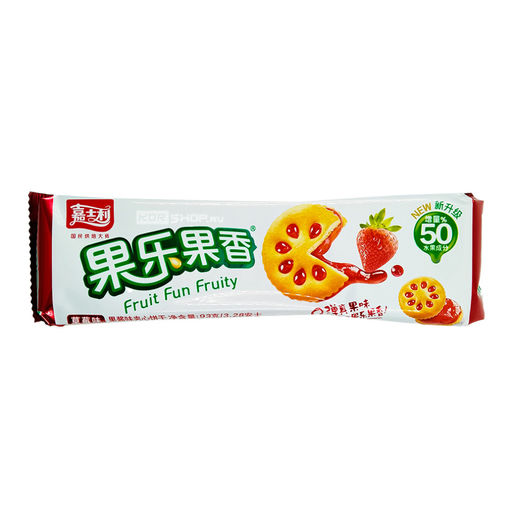 Сэндвич-печенье с джемом со вкусом клубники Jiashili, Китай, 93 г