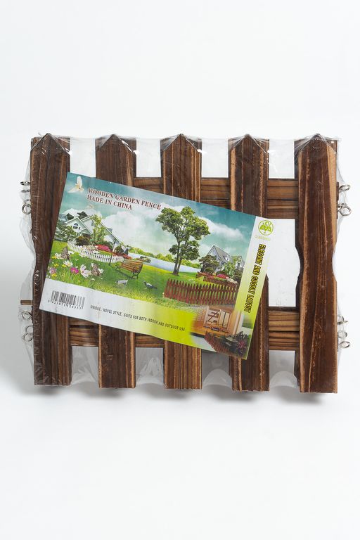 Заборчик декоративный, деревянный (SF-4406) коричневый - Больше подарков фото 2