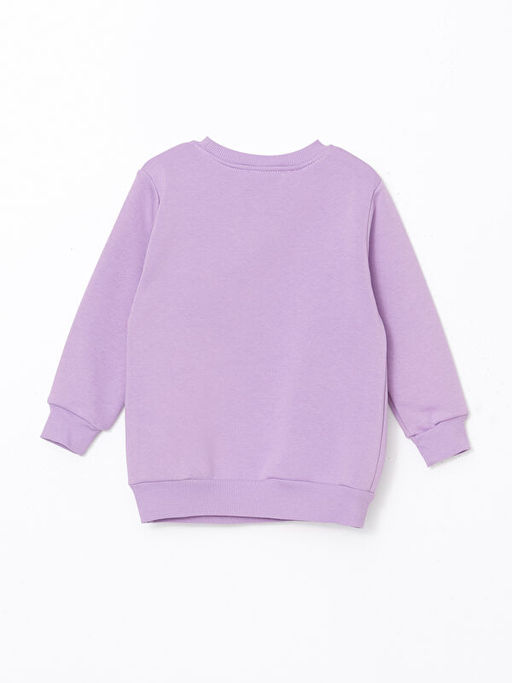 Bisiklet Yaka Bask?l? K?z ?ocuk Sweatshirt - Waikiki фото 2