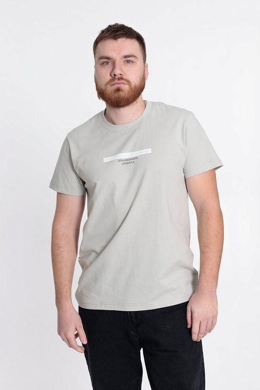 Футболка М122036Пе Серый - Елена фото 2