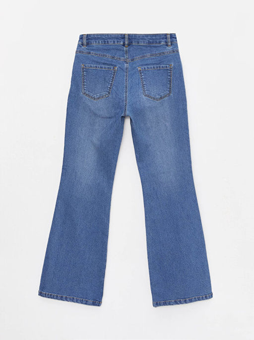 Basic ?spanyol Pa?a K?z ?ocuk Jean Pantolon - Waikiki фото 2