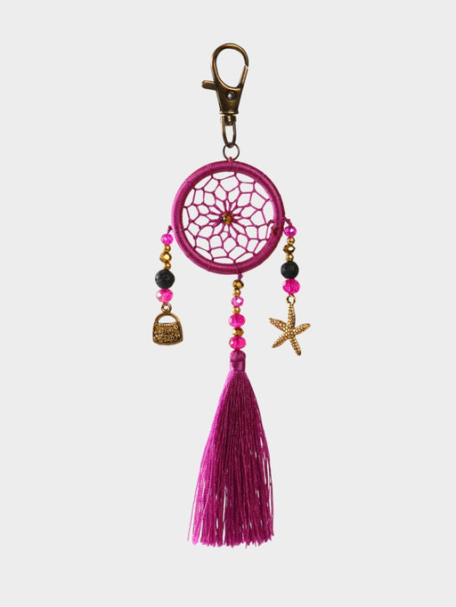 Брелок ловец снов, 17 см, фиолетовый
