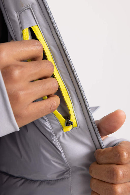 Водоотталкивающее водонепроницаемое пальто приталенного кроя DeFactoFit с капюшоном  фото 8