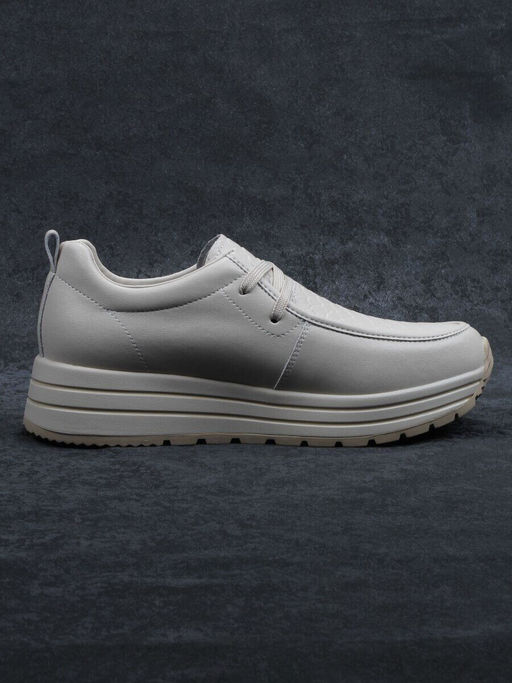 03-A1011-2 BEIGE Полуботинки спортивные женские (натуральная кожа)