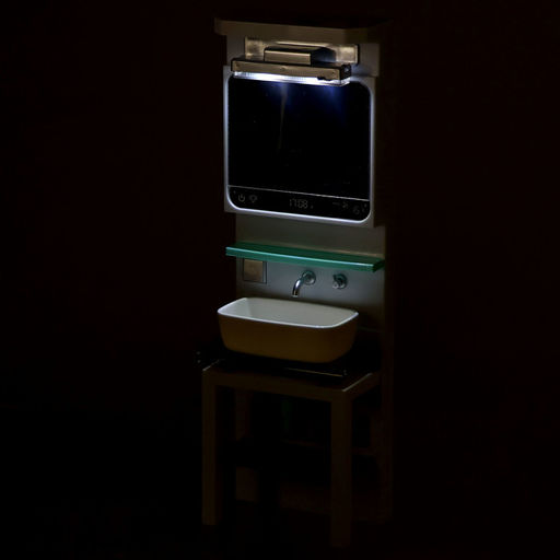 Набор мебели для кукол «Уборная», раковина, зеркало, аксессуары