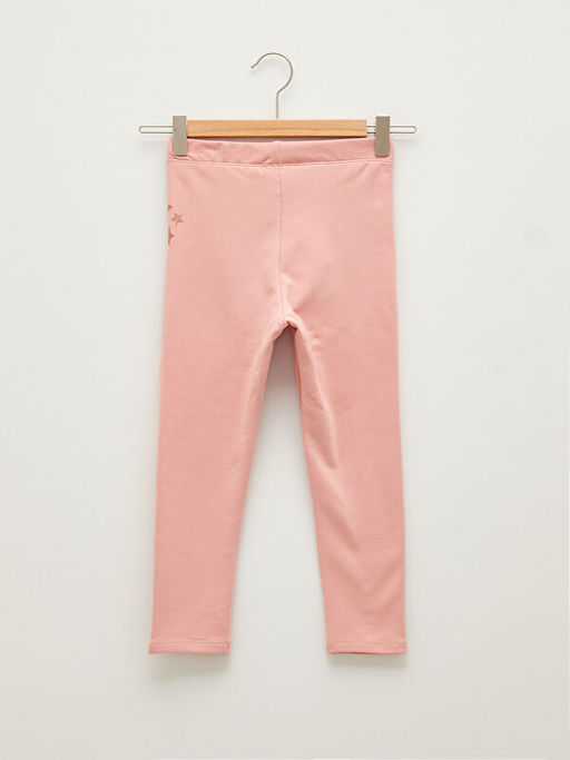 Beli Lastikli Bask?l? K?z ?ocuk Uzun Tayt - Waikiki фото 2