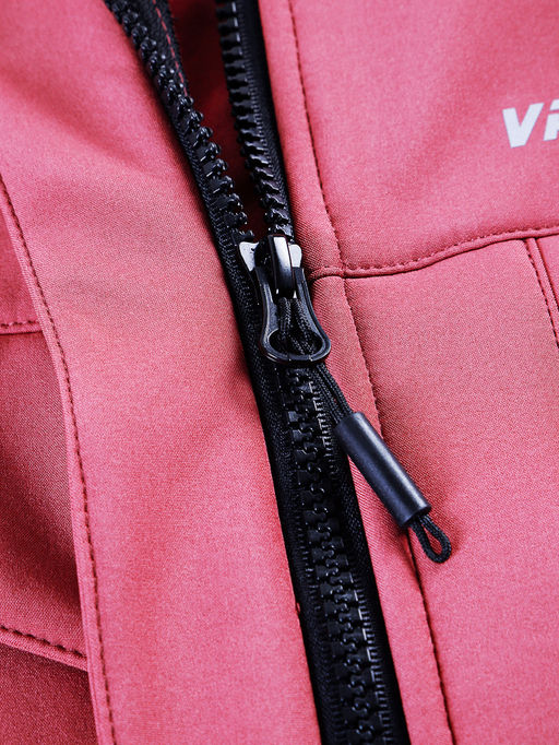 Ветровка спортивная женская с капюшоном softshell розового цвета 9566R - Mtforce фото 8