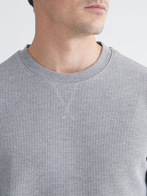 Bisiklet Yaka Erkek Sweatshirt