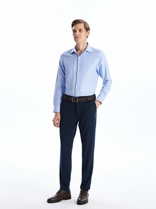 Slim Fit Uzun Kollu Oxford Erkek G?mlek