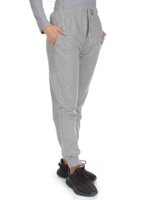 Q-02 GRAY Брюки спортивные женские (85% хлопок, 15% полиэстер)