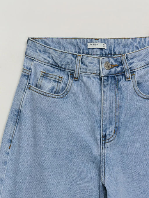 Джинсы wide leg с высокой посадкой / Zarina  фото 10