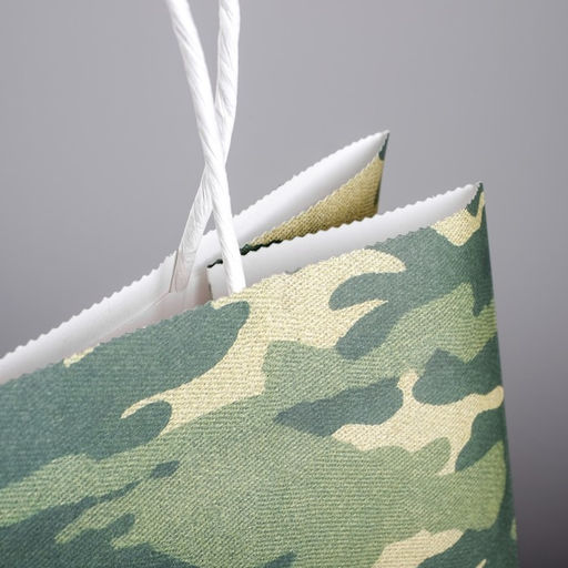 Пакет подарочный крафт, упаковка, С 23 февраля, 32?28?15 см