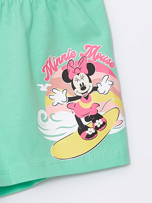 Beli Lastikli K?z Bebek Minnie Mouse Bask?l? ?ort 2li - Waikiki фото 3