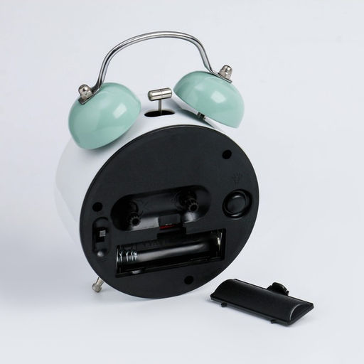 Часы - будильник детские «Единорог», дискретный ход, 9.5×14×5 см, белый