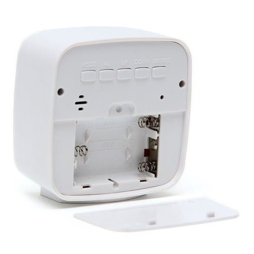 Часы - будильник электронные, настольные, термометр, календарь, гигрометр, 7.8×8.3 см