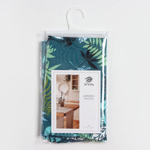 Дорожка Этель Папоротник 40х149 см, 80% хл, 20% пэ, сатин 110 г/м2  фото 7