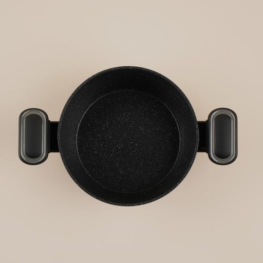 Кастрюля SL Home, 2.2 л, d=20 см, h=8.8 см, с крышкой, антипригарное покрытие, индукция, алюминий, чёрная