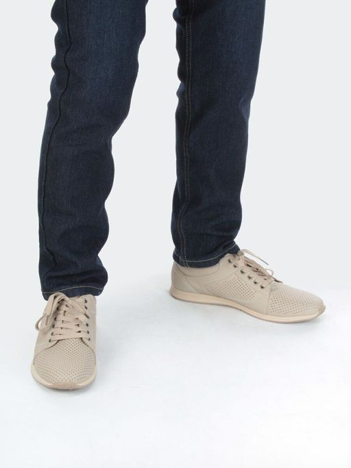 02-B1395-11 CAMEL Полуботинки спортивные мужские (натуральная кожа) - Фабричный китай фото 3