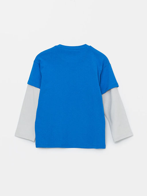 Bisiklet Yaka Sonic Bask?l? Erkek ?ocuk Ti??rt