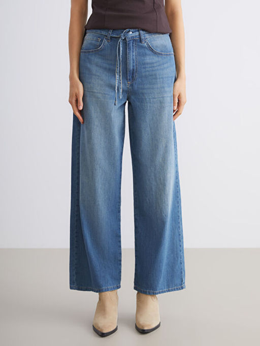 Beli Ku?akl? Wideleg Kad?n Jean Pantolon