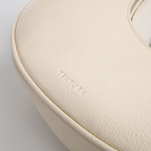 Сумка женская хобо на молнии, цвет молочный - Textura фото 5