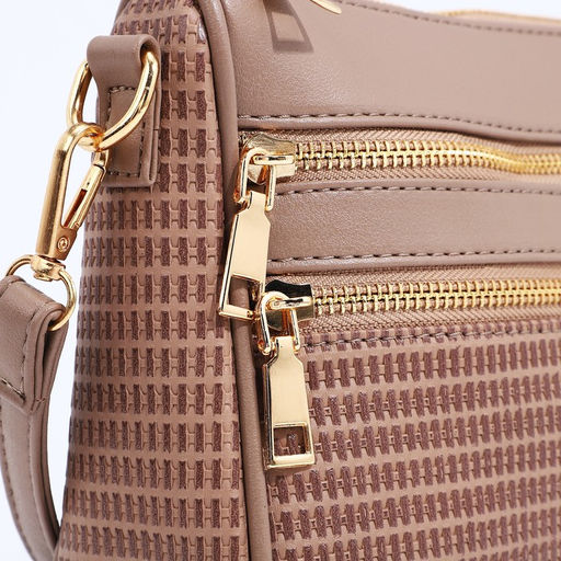 Сумка кросс-боди на молнии, цвет бежевый - Simaland фото 4