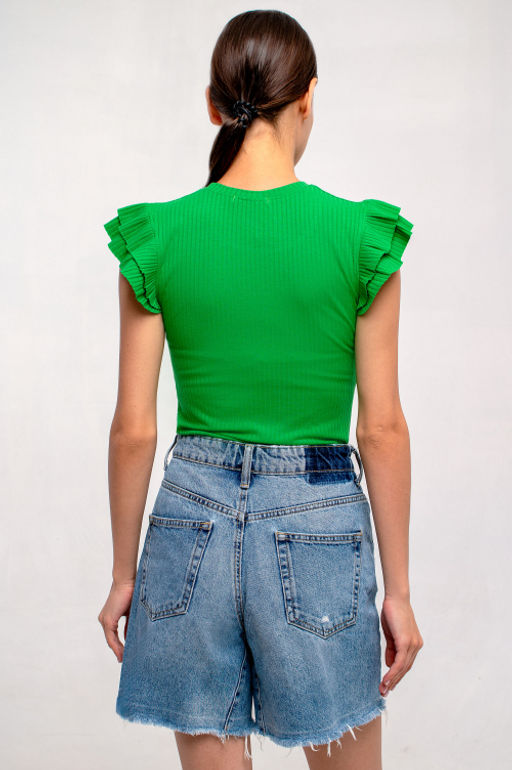 Арт. 3401/6 Футболка женская 42-50 (5 шт) Цвет:зеленый - Калинка фото 3