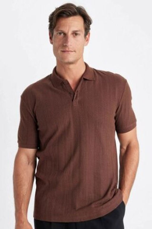 Regular Fit K?sa Kollu Triko Polo Tisort