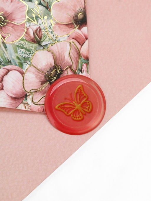 Цена за 5 шт. Конверт для денег с открыткой и наклейкой Нежные цветы, тиснение, акварельный картон, 16 х 11 см