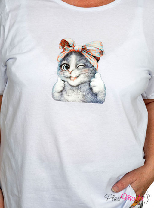 Футболка Модель №914 размеры 44-84 - Plusmoda фото 7